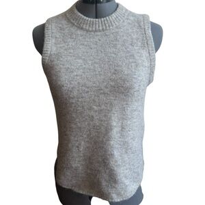 Wilfred Free Aritzia Wool Alpaca Knit Sweater Vest Sleeveless Classic Pullover